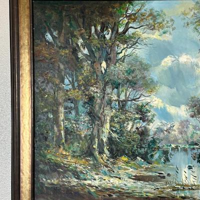 Ramore- Original Oil On Canvas Stylized Landscape