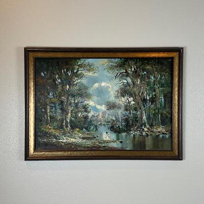 Ramore- Original Oil On Canvas Stylized Landscape
