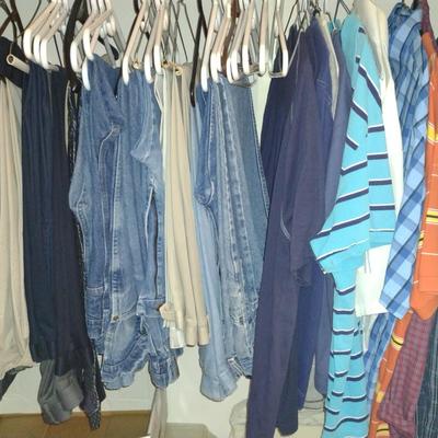 Collection of Men's Clothing and Shoes- Assorted Makers: Chaps, Nautica, Arizona, etc.- Approx Size XL, Pants 42x30, and Shoe Size 10