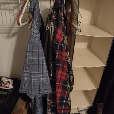 Collection of Men's Clothing and Shoes- Assorted Makers: Chaps, Nautica, Arizona, etc.- Approx Size XL, Pants 42x30, and Shoe Size 10