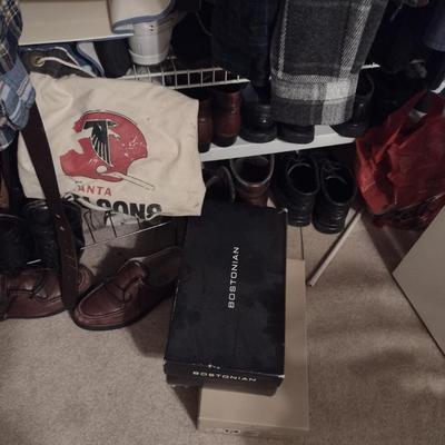 Collection of Men's Clothing and Shoes- Assorted Makers: Chaps, Nautica, Arizona, etc.- Approx Size XL, Pants 42x30, and Shoe Size 10
