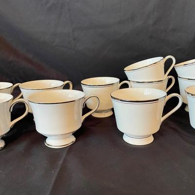 Silver Rimmed China by Mikasa, Sheffield and Huntington (KC-SS)