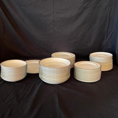 Silver Rimmed China by Mikasa, Sheffield and Huntington (KC-SS)
