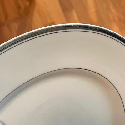 Silver Rimmed China by Mikasa, Sheffield and Huntington (KC-SS)