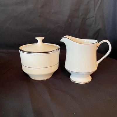 Silver Rimmed China by Mikasa, Sheffield and Huntington (KC-SS)