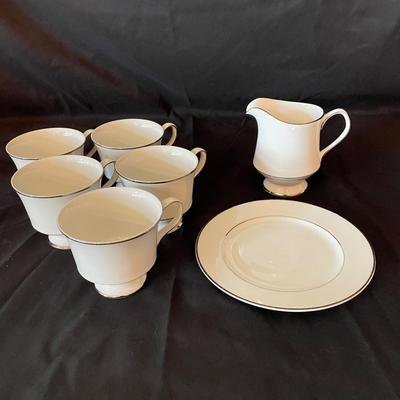 Silver Rimmed China by Mikasa, Sheffield and Huntington (KC-SS)