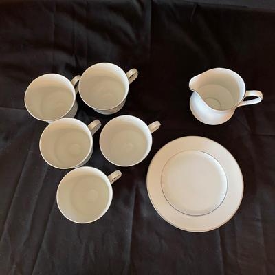 Silver Rimmed China by Mikasa, Sheffield and Huntington (KC-SS)