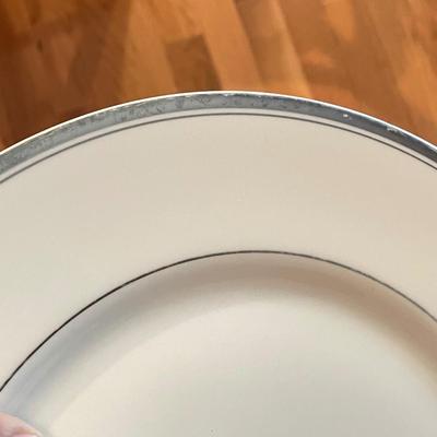 Silver Rimmed China by Mikasa, Sheffield and Huntington (KC-SS)