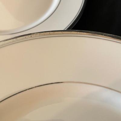 Silver Rimmed China by Mikasa, Sheffield and Huntington (KC-SS)