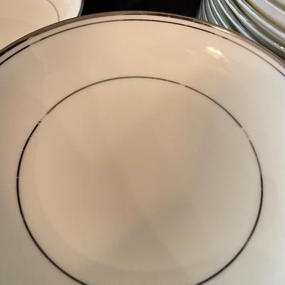Silver Rimmed China by Mikasa, Sheffield and Huntington (KC-SS)
