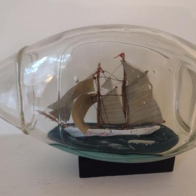 Nautical Design Home Decor- Ship in a Bottle