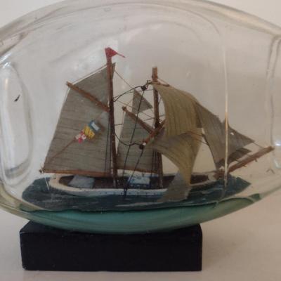 Nautical Design Home Decor- Ship in a Bottle