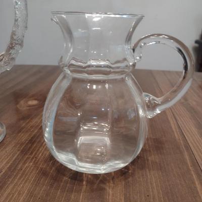 Collection of Glass/Crystal Pitchers- Three Pieces