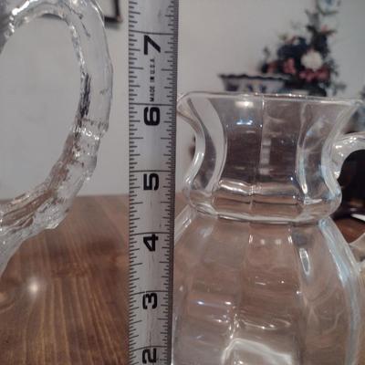 Collection of Glass/Crystal Pitchers- Three Pieces