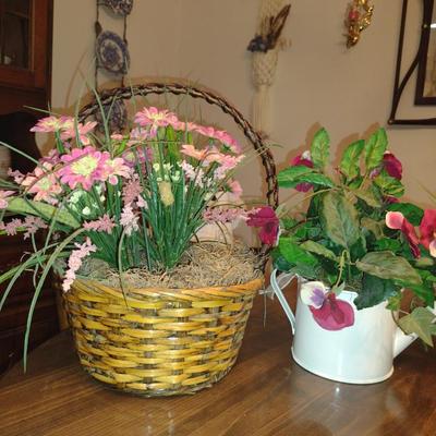 Collection of Artificial Flower Arrangements