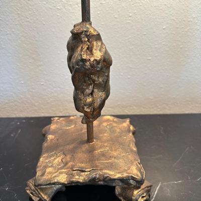 Pair of Flambeau Lighting Gold Finish Buffet Table Lamps (See Details)