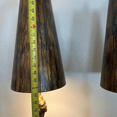 Pair of Flambeau Lighting Gold Finish Buffet Table Lamps (See Details)