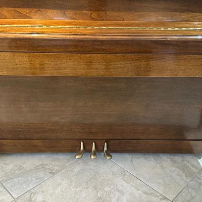 Charles R. Walter Signature Upright Piano with Bench