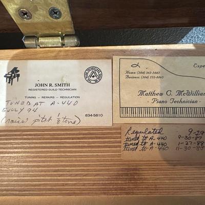 Charles R. Walter Signature Upright Piano with Bench