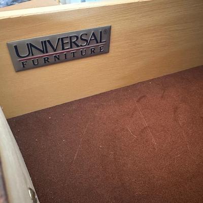Universal Furniture Serpentine Sideboard with Black Marble Top