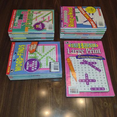 Collection of Search-a-Word Puzzle Books- Approx 20 Pieces