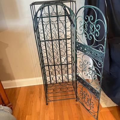 Standing Wrought Iron Wine Rack (LR-SS)