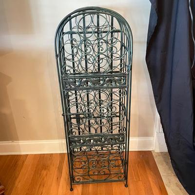 Standing Wrought Iron Wine Rack (LR-SS)