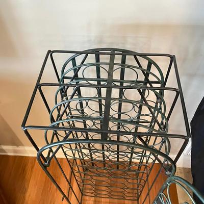 Standing Wrought Iron Wine Rack (LR-SS)