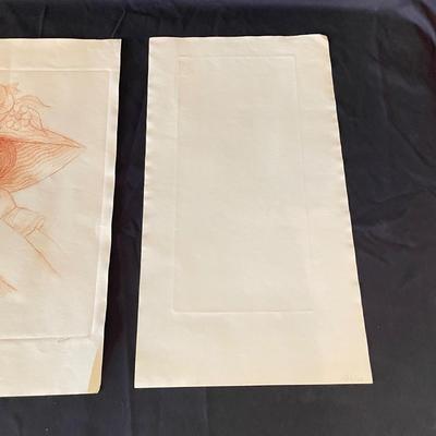 Three Art Pieces by Cartoonist Franklin Folger (LR-SS)