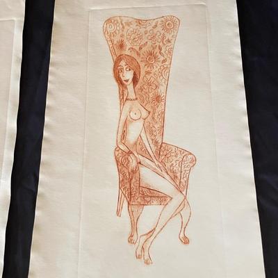 Three Art Pieces by Cartoonist Franklin Folger (LR-SS)