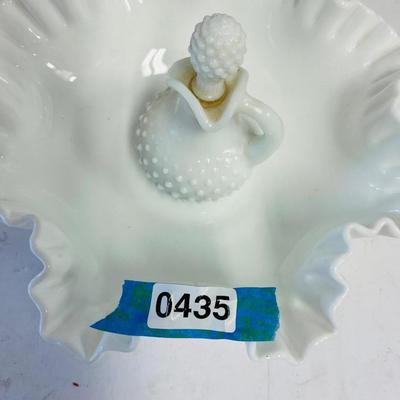Vintage Hobnail Milk Glass Bowl