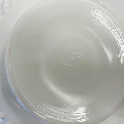 Vintage Hobnail Milk Glass Bowl