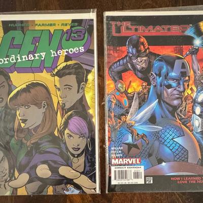18 vintage comic books 90s -2000s