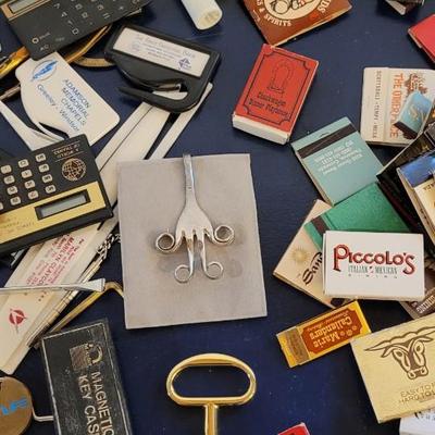 MISC MATCHBOOKS, KEY RINGS, MINI CALCULATORS AND MORE