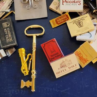 MISC MATCHBOOKS, KEY RINGS, MINI CALCULATORS AND MORE