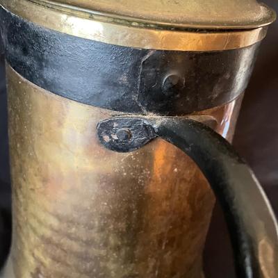 Brass & Wrought Iron Pitcher Lamp (LR-SS)