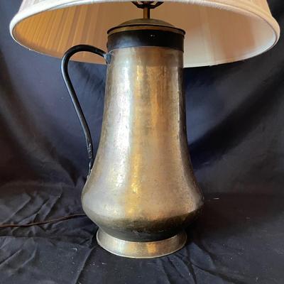 Brass & Wrought Iron Pitcher Lamp (LR-SS)