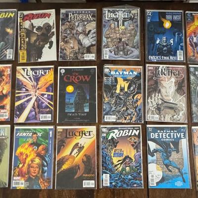 18 vintage comic books 90s -2000s