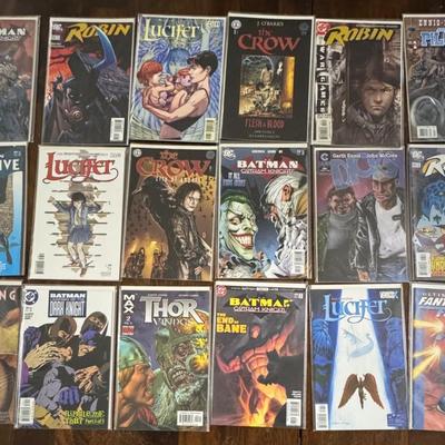 18 vintage comic books 90s -2000s