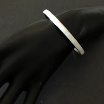 Vintage inlay shell bangle bracelet