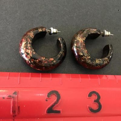 Vintage chunky hoop earrings