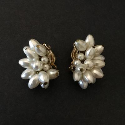 Vintage clip on earrings