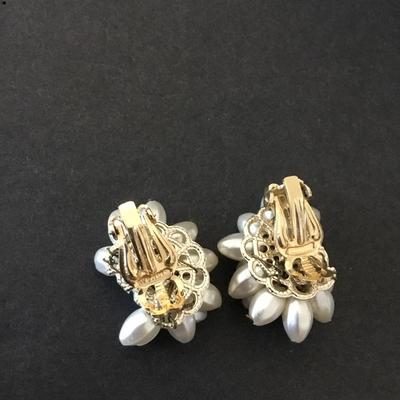Vintage clip on earrings