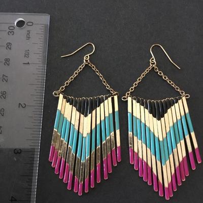 Super cute vintage boho statement earrings