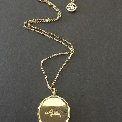 My Lilly gold drop necklace