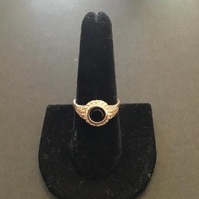 Rose gold tone fashion ring