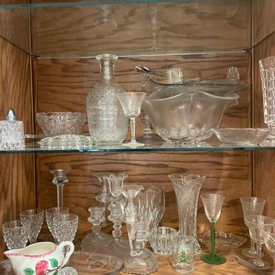 Clear glass decor
