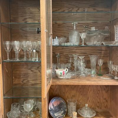 Clear glass decor