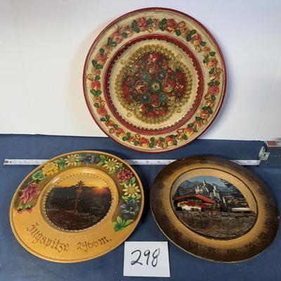 Vintage German Wood Wall Hangings