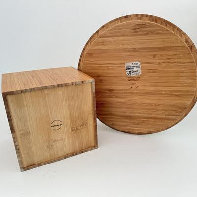 Sale Photo Thumbnail #128: Salad bamboo bowl by IKEA and square bamboo container